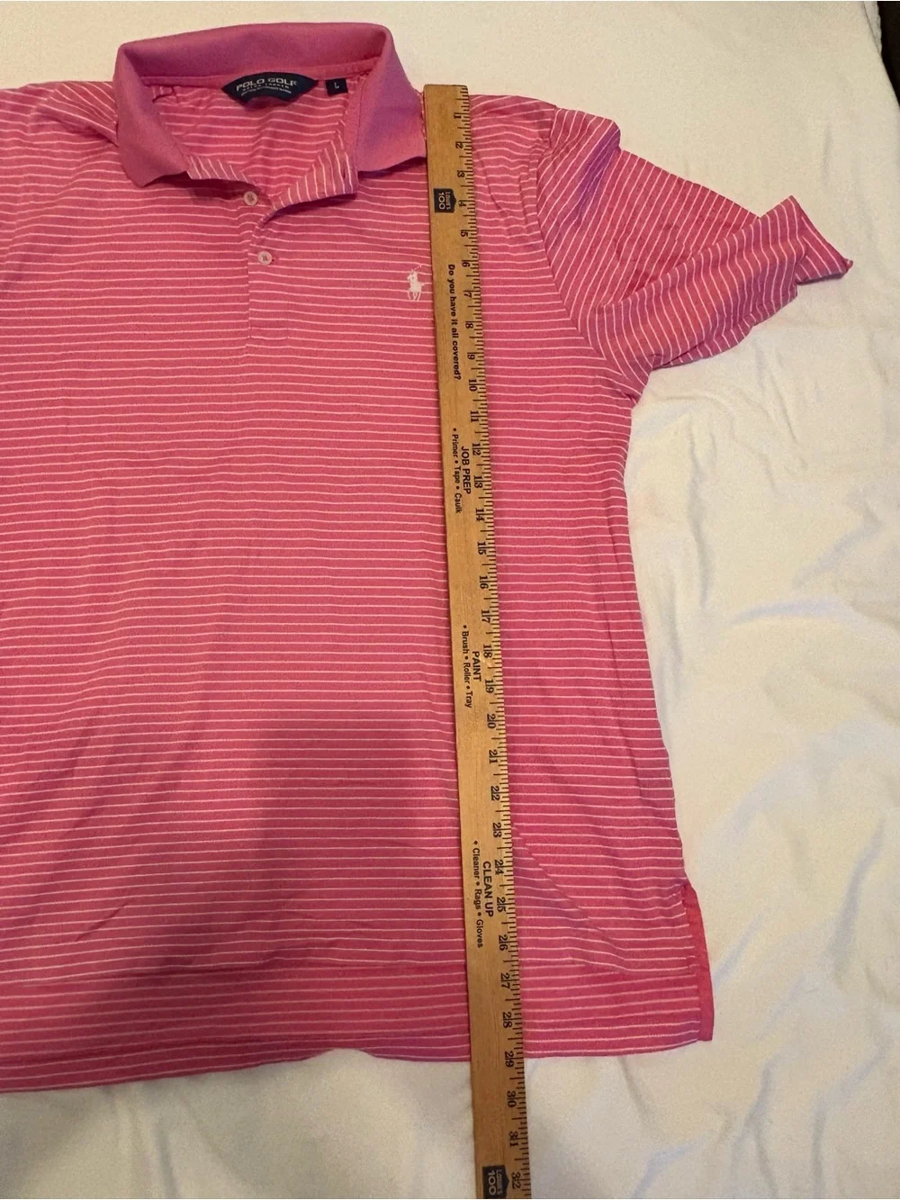 Polo Golf Ralph Lauren Pink Stripe Pima Cotton Polo Men’s L